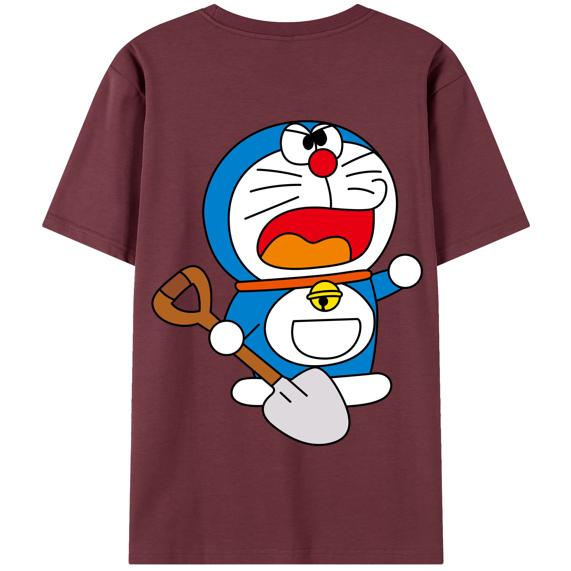 （画像用） ドラえもん Doraemon 綿100％半袖Tシャツ（背面プリント）